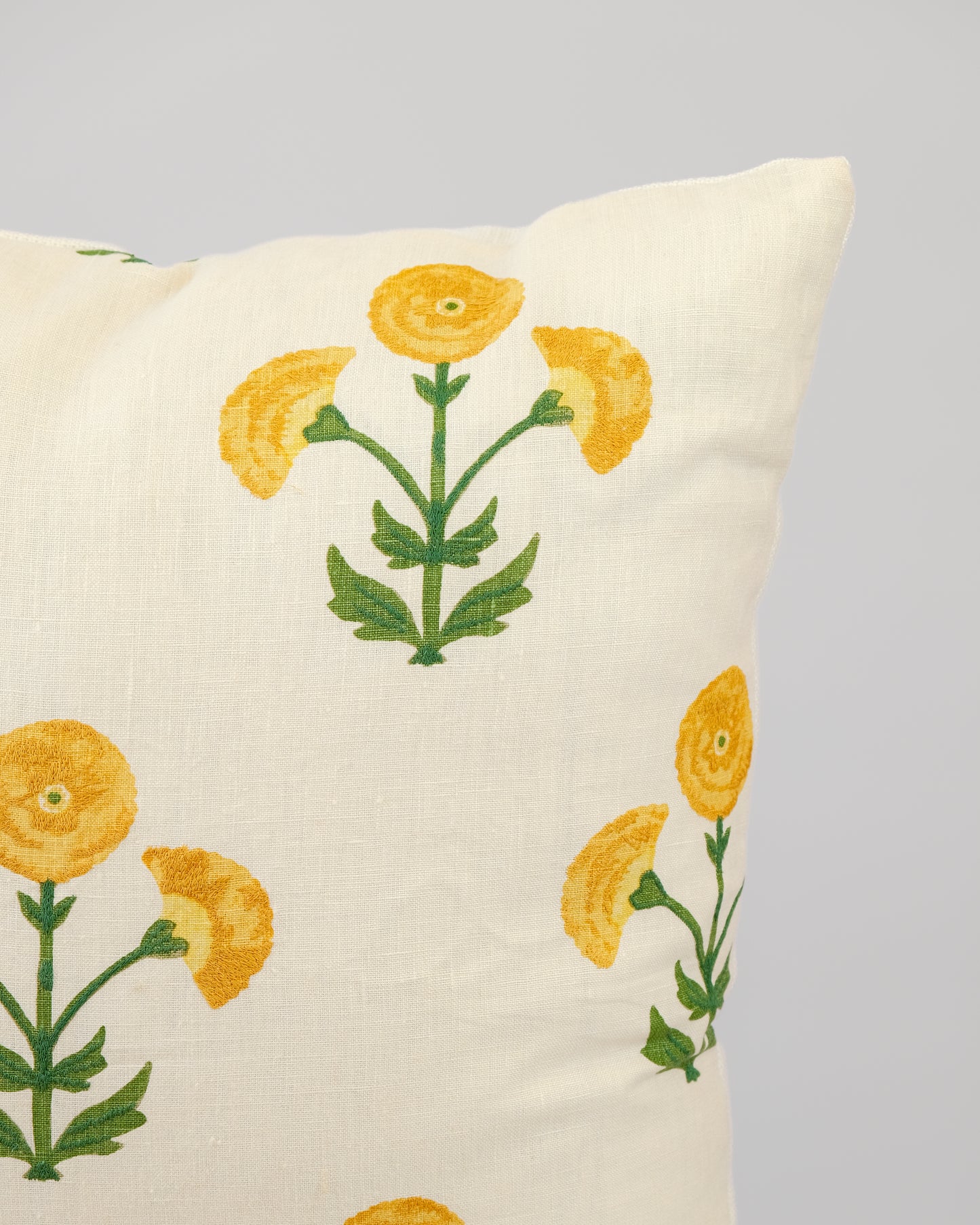 Yellow Floral Pillow