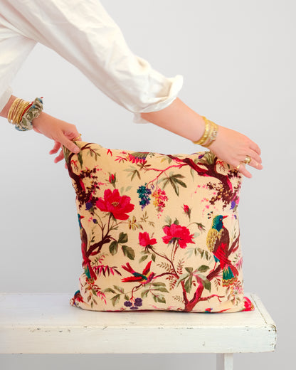 Peachy Velvet Pillow