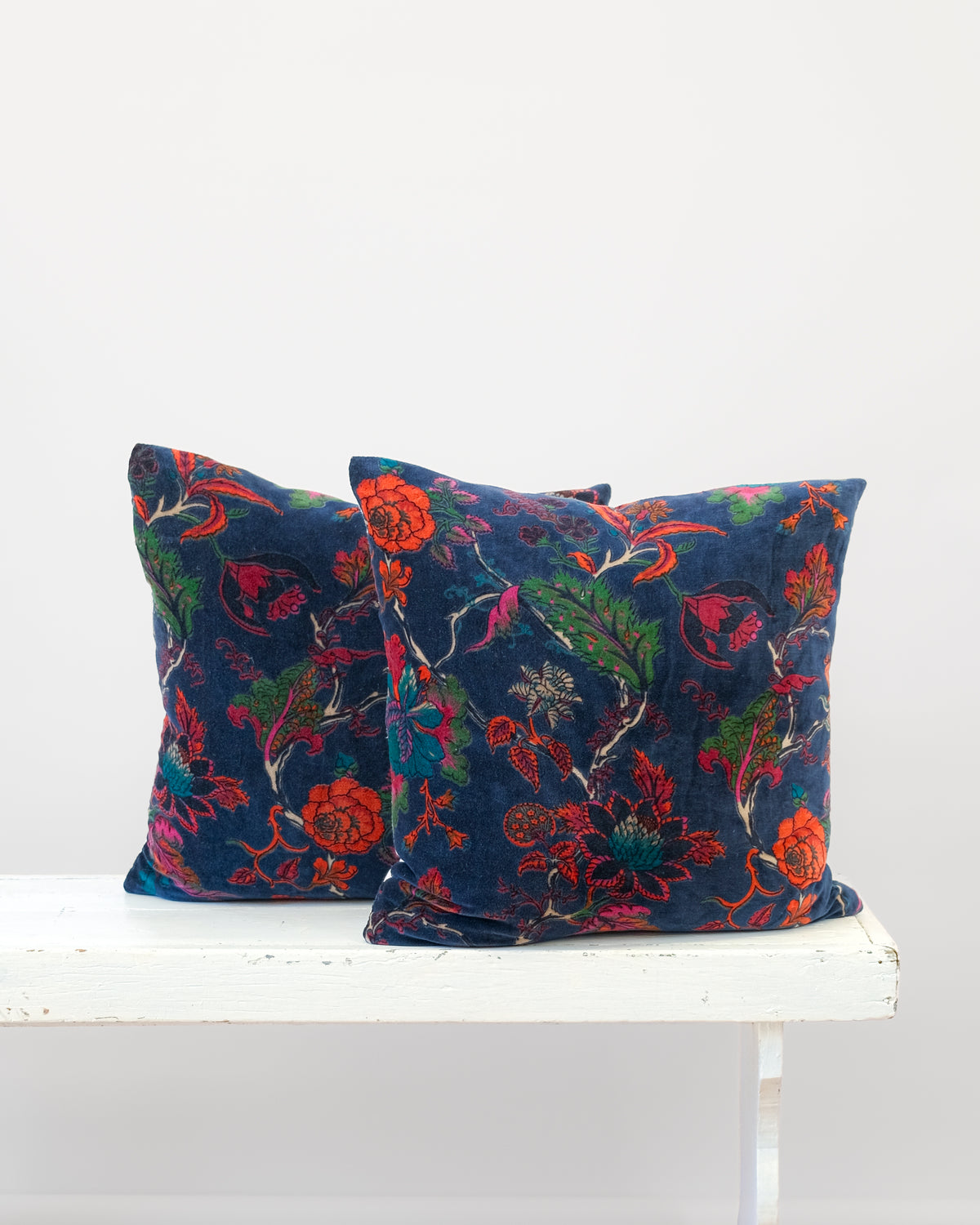 Midnight Blue Velvet Pillow