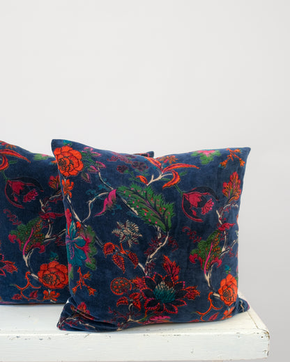 Midnight Blue Velvet Pillow